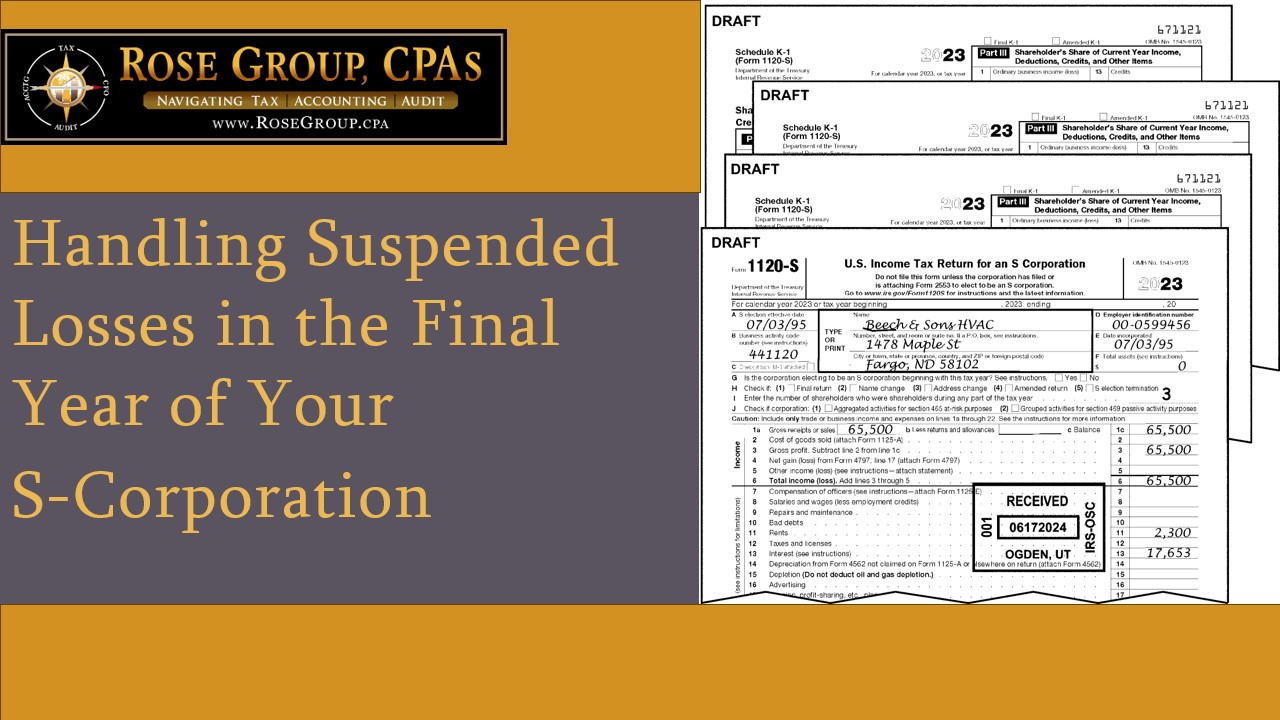 #S-corp losses in the final year